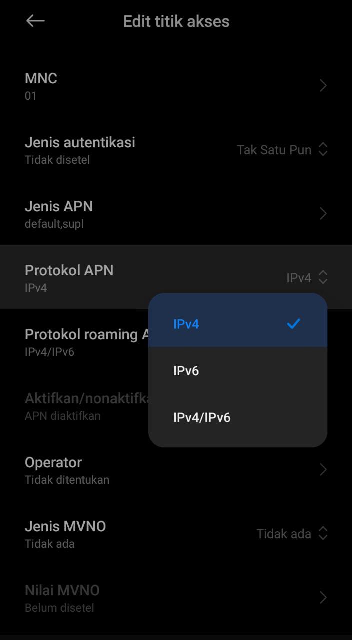 Disable IPv6 Android